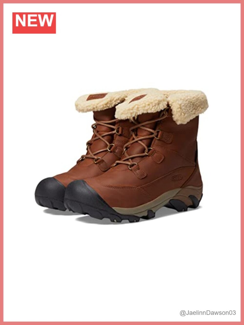 KEEN Women's Waterproof Insulated Hiking Boots Ankle Lace Up Winter